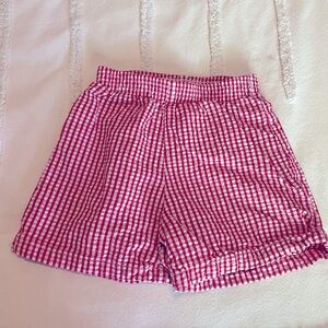 Red/white boys 4t gingham shorts